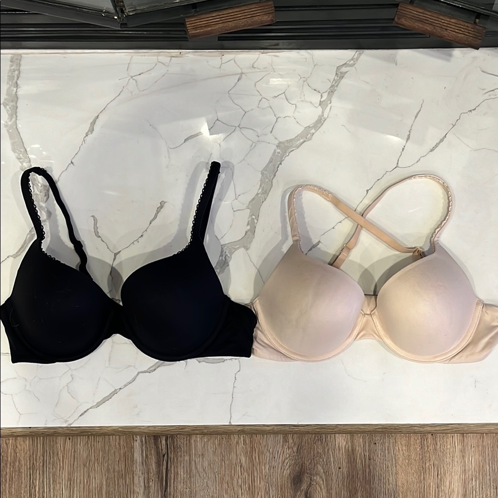 Victoria's Secret Black and Nude Bra Bundle